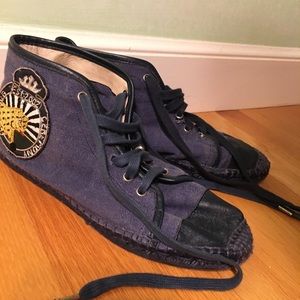 OPENING CEREMONY LION HIGH-TOP LACE-UP ESPADRILLE